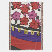 Hanafuda "Sakura-ni-maku" Deken (Voorkant Verticaal)