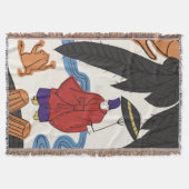 Hanafuda "Yanagi-ni-Ono-Michikaze" Deken (Voorkant)