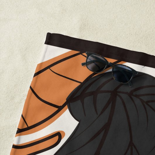 Hanafuda "Yanagi-ni-Ono-Michikaze" Strandlaken (In situ)