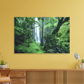 Hanakapiai-Herfsten langs de kust van Na Pali, Kau Canvas Afdruk (Insitu (Woonkamer))