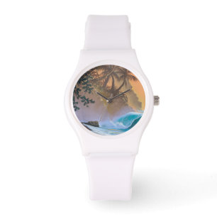 Hanalei Bay Beach Surf Horloge