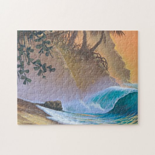 Hanalei Bay Beach Surf Legpuzzel (Horizontaal)