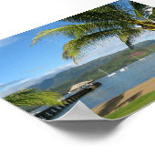 Hanalei Bay en Pier Kauai, Hawaii Poster (Hoek)