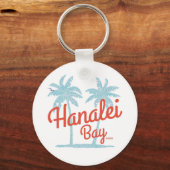 Hanalei Bay Hawaii Island Sleutelhanger (Achterkant)