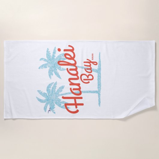 Hanalei Bay Hawaii Island Strandlaken (Voorkant)