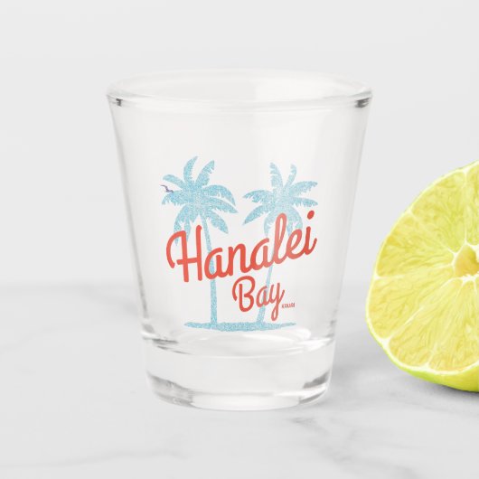 Hanalei Bay Hawaii Island van Kauai Souvenir Shot Glas (Voorkant)
