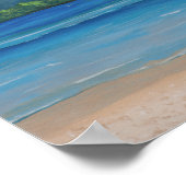 Hanalei Bay Hawaiian Islands Painting Poster (Hoek)
