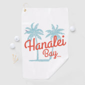 Hanalei Bay Island, Kauai, Hawaii Souvenir Golfhanddoek (Insitu)