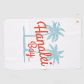 Hanalei Bay Island, Kauai, Hawaii Souvenir Golfhanddoek (Horizontaal)
