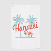 Hanalei Bay Island, Kauai, Hawaii Souvenir Golfhanddoek (Voorkant)