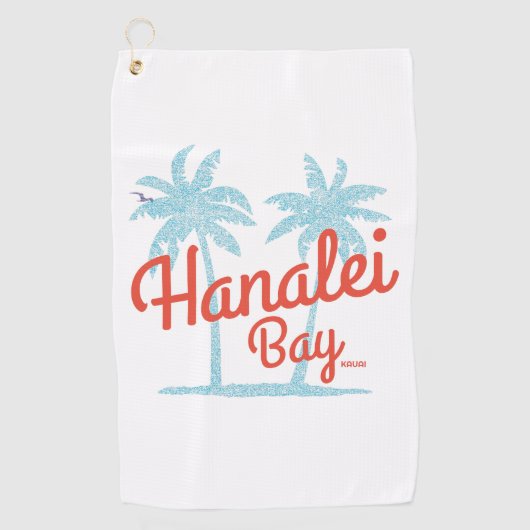 Hanalei Bay Island, Kauai, Hawaii Souvenir Golfhanddoek (Voorkant)