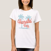 Hanalei Bay Island, Kauai, Hawaii Souvenir Surf T-shirt (Voorkant)