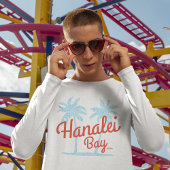 Hanalei Bay Island, Kauai, Hawaii Souvenir Surf T-shirt