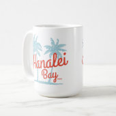 Hanalei Bay Island of Kauai, Hawaii Koffiemok (Voorkant links)