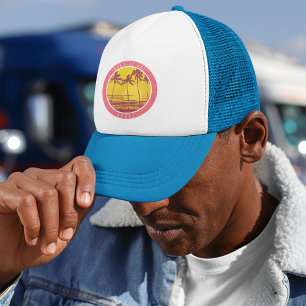 Hanalei Bay Kauai  Beach Sunrise Surf Trucker Pet