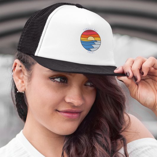 Hanalei Bay Kauai  Beach Sunset Trucker Pet