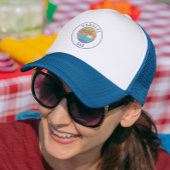 Hanalei Bay, Kauai Faded Classic Style Trucker Pet