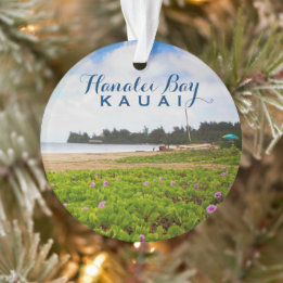 Hanalei Bay Kauai Hawaii 2 Foto Ornament