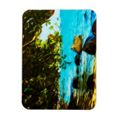 Hanalei Bay Kauai Hawaii Abstract Magneet (Verticaal)