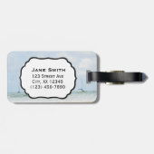 Hanalei Bay Kauai Hawaii Beach & Boats Bagagelabel (Achterkant horizontaal)