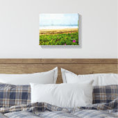 Hanalei Bay Kauai Hawaii Beach & Boats Canvas Afdruk (Insitu (Slaapkamer))