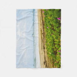 Hanalei Bay Kauai Hawaii Beach & Boats Fleece Deken