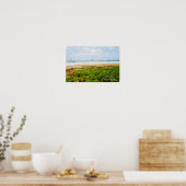 Hanalei Bay Kauai Hawaii Beach & Boats Scene Poster (Keuken)