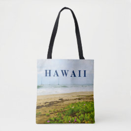 Hanalei Bay Kauai Hawaii Beach & Boats Tote Bag