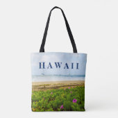 Hanalei Bay Kauai Hawaii Beach & Boats Tote Bag (Achterkant)