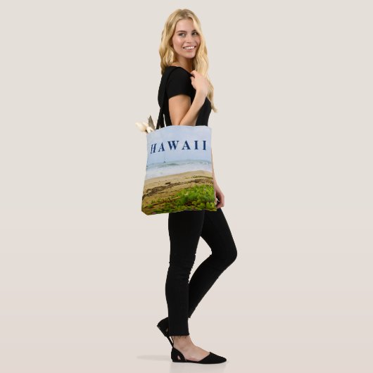 Hanalei Bay Kauai Hawaii Beach & Boats Tote Bag (Op model)