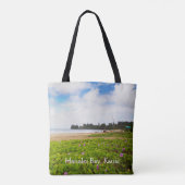 Hanalei Bay Kauai Hawaii Beach Flower Tote Bag (Achterkant)