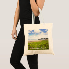 Hanalei Bay Kauai Hawaii Beach Flower Tote Bag