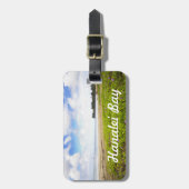 Hanalei Bay, Kauai Hawaii Beach Flowers Bagagelabel (Voorkant verticaal)