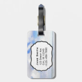 Hanalei Bay, Kauai Hawaii Beach Flowers Bagagelabel (Achterkant verticaal)