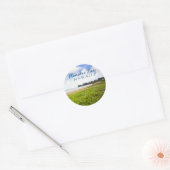 Hanalei Bay, Kauai Hawaii Beach Flowers Ronde Sticker (Envelop)