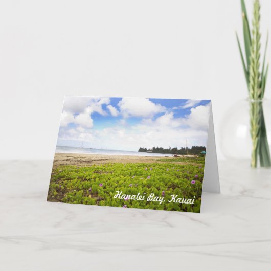 Hanalei Bay, Kauai Hawaii Limited Afdrukken Kaart (Voorkant)