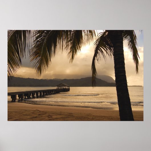 Hanalei Bay - Kauai, Hawaii Poster (Voorkant)