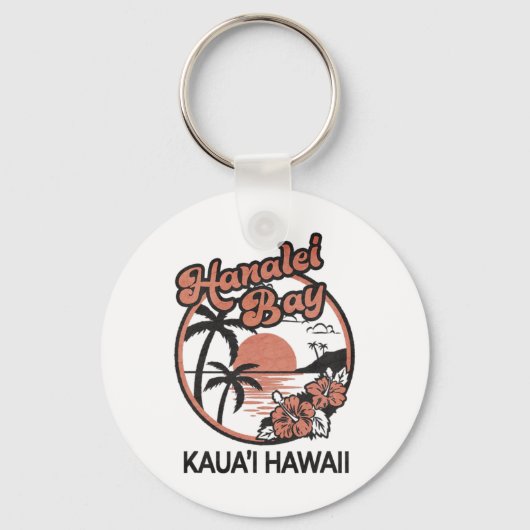Hanalei Bay Kauai Hawaii Sleutelhanger (Voorkant)