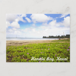 Hanalei Bay, Kauai Hawaii Tropical Beach Scene Briefkaart