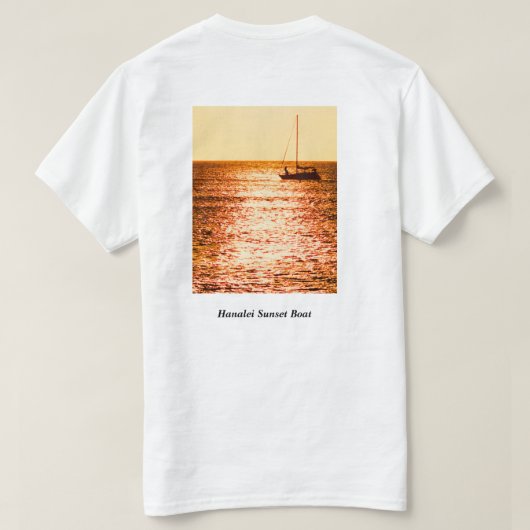 Hanalei Bay Sunset T-shirt (Design achterkant)