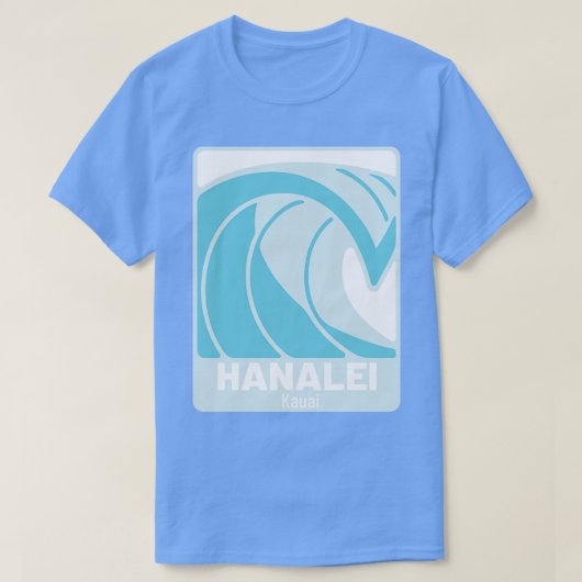 Hanalei Beach Kauai Hawaii Atlantic Ocean HI Crash T-shirt (Design voorkant)