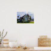 Hanalei, Hawaii, kerk Poster (Keuken)