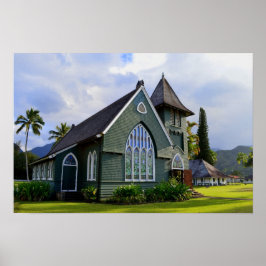 Hanalei, Hawaii, Kerk Poster