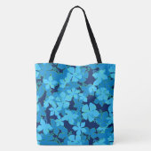 Hanalei Hawaiian Hibiscus Camo Floral Beach Bag Tote Bag (Achterkant)