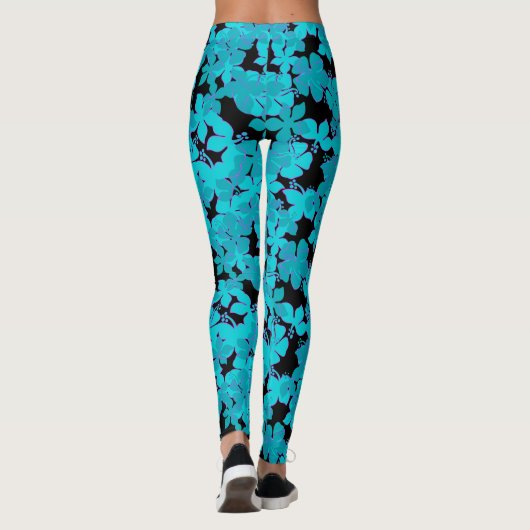 Hanalei Hawaiian Hibiscus Camo Floral Leggings (Achterkant)
