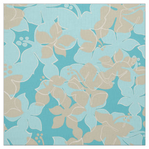 Hanalei Hawaiian Hibiscus Camo Floral Stof
