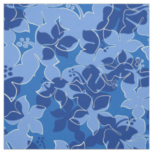 Hanalei Hawaiian Hibiscus Camo Floral Stof
