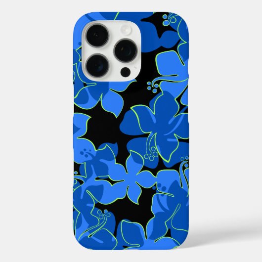 Hanalei Hawaiian Hibiscus Floral Blue Case-Mate iPhone Case (Achterkant)