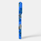 Hanalei Hawaiian Hibiscus Floral Blue Case-Mate iPhone Case (Achterkant / Rechts)