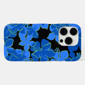 Hanalei Hawaiian Hibiscus Floral Blue Case-Mate iPhone Case (Achterkant (horizontaal))